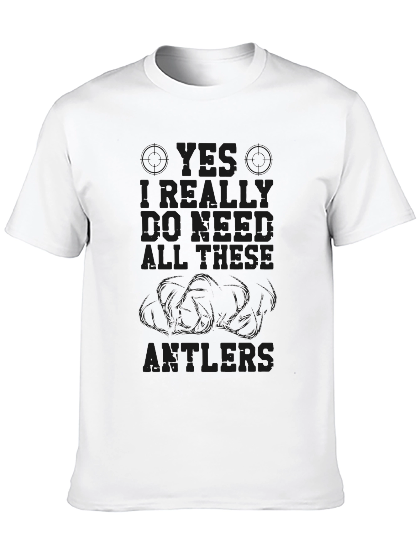 Black Need All These Antlers Graphic Tee view 10