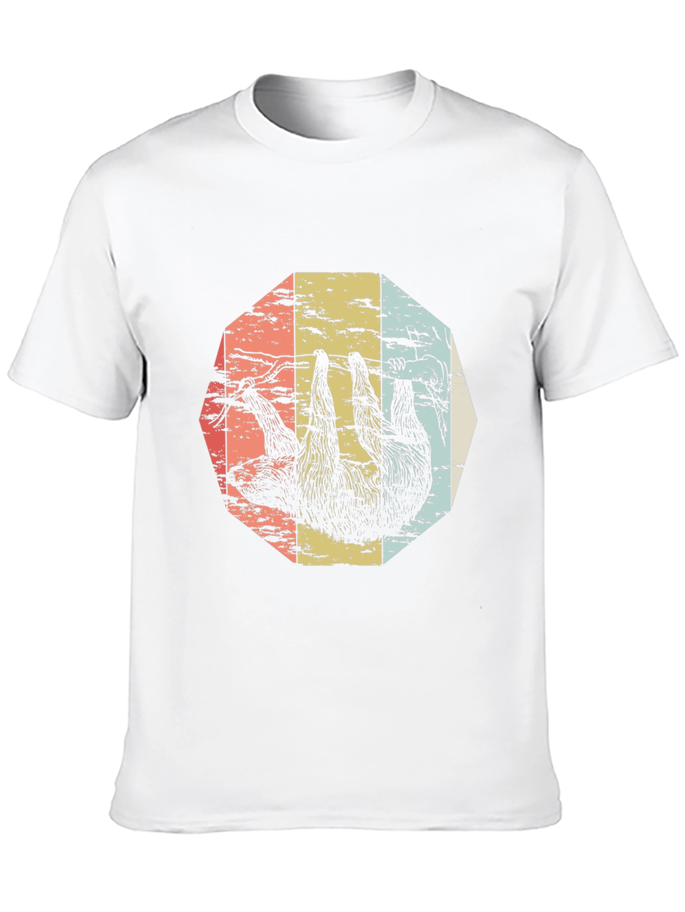 Black Retro Sloth Graphic Tee view 10