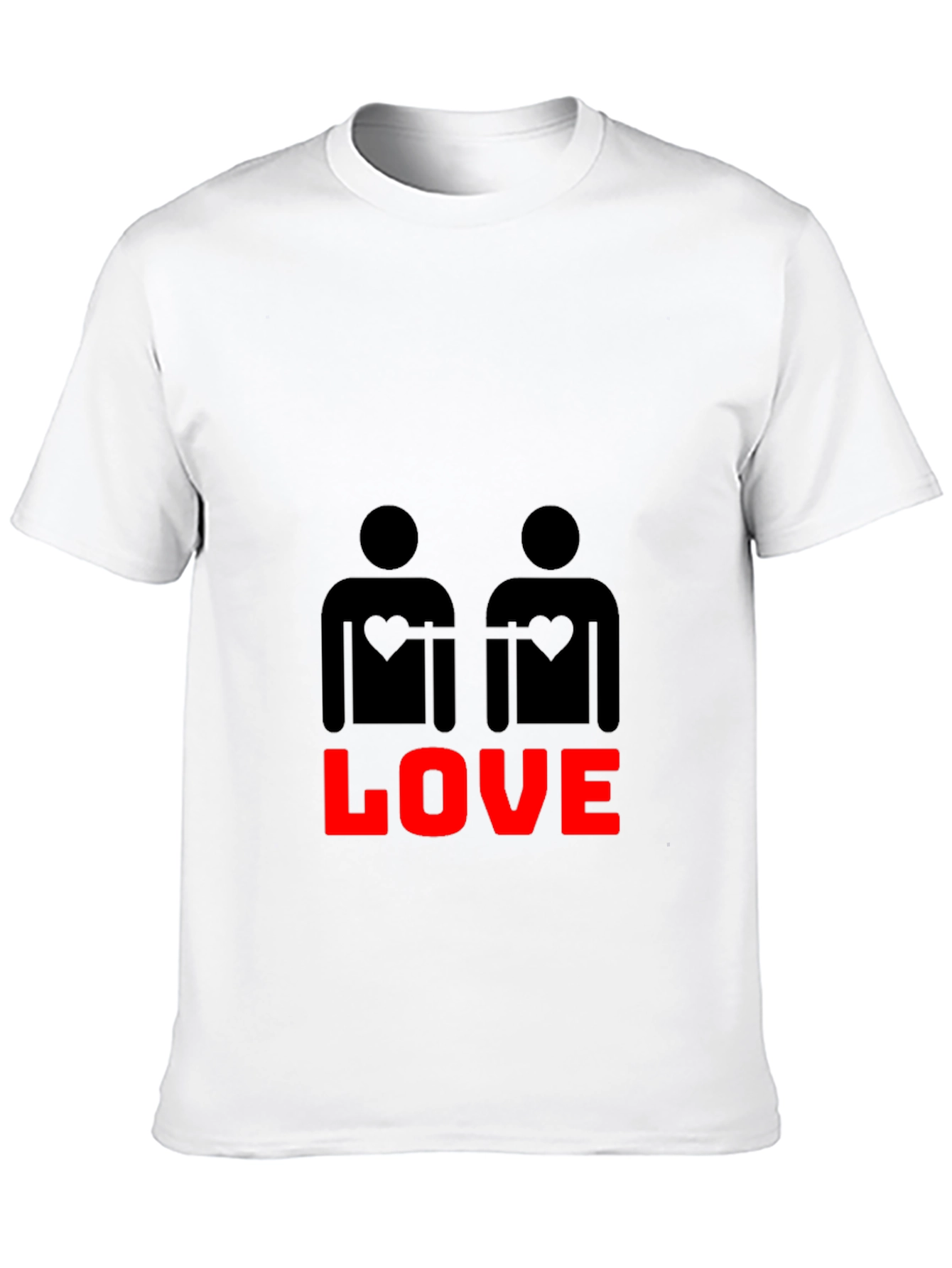 Black Love Wins Graphic Tee - Black Cotton Blend view 10