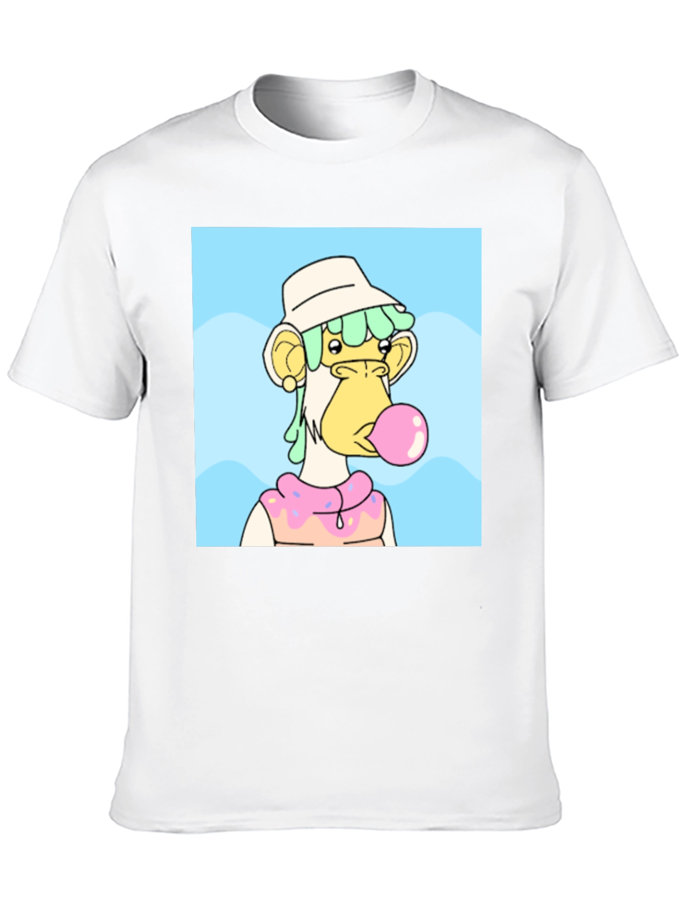 Black NFT Bubblegum Ape Graphic Tee - Black view 10