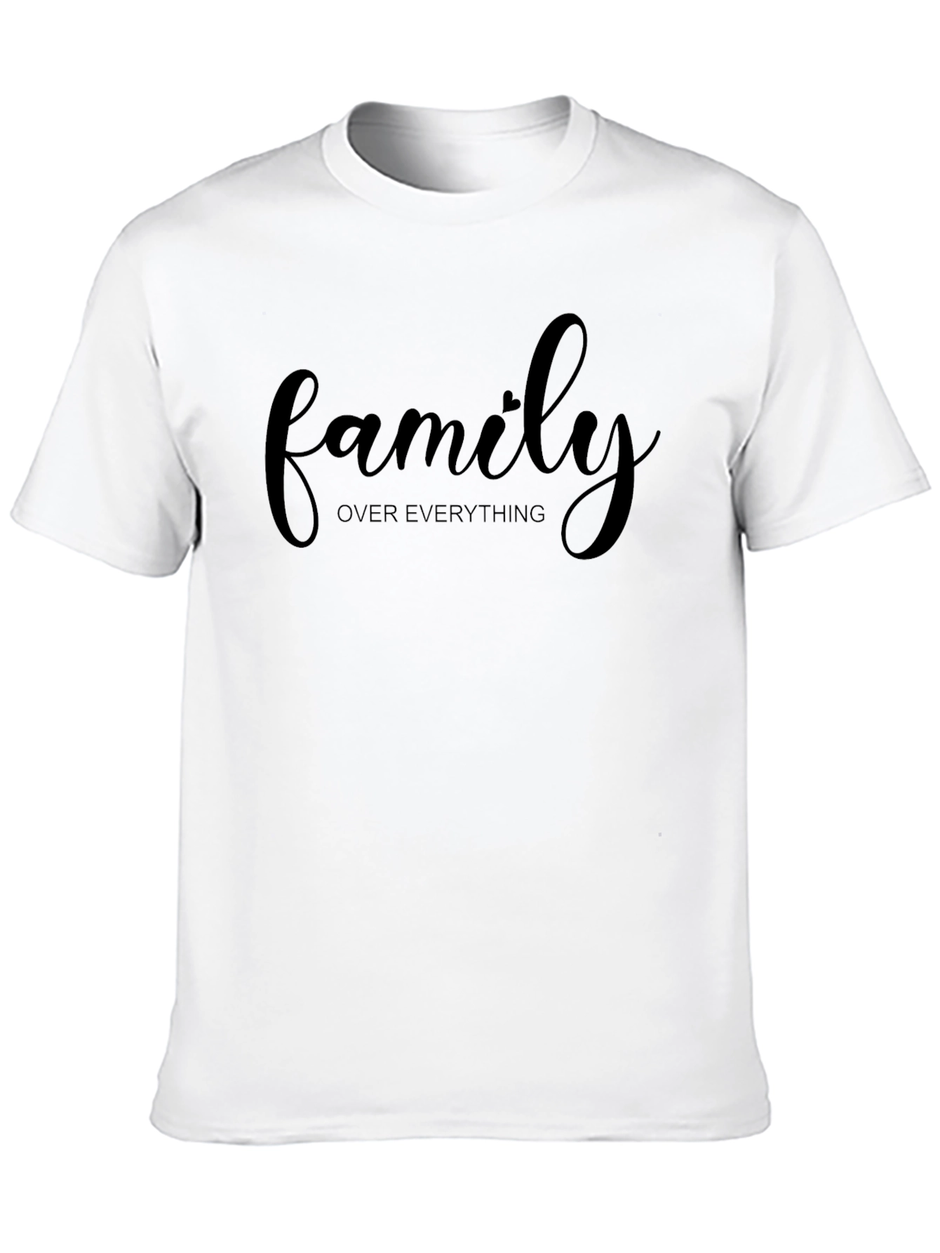 Black Family Over Everything Black Graphic Tee view 10