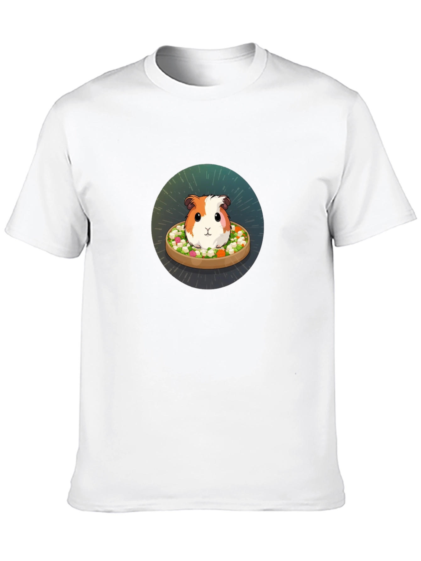 Black Guinea Pig Salad T-Shirt view 10