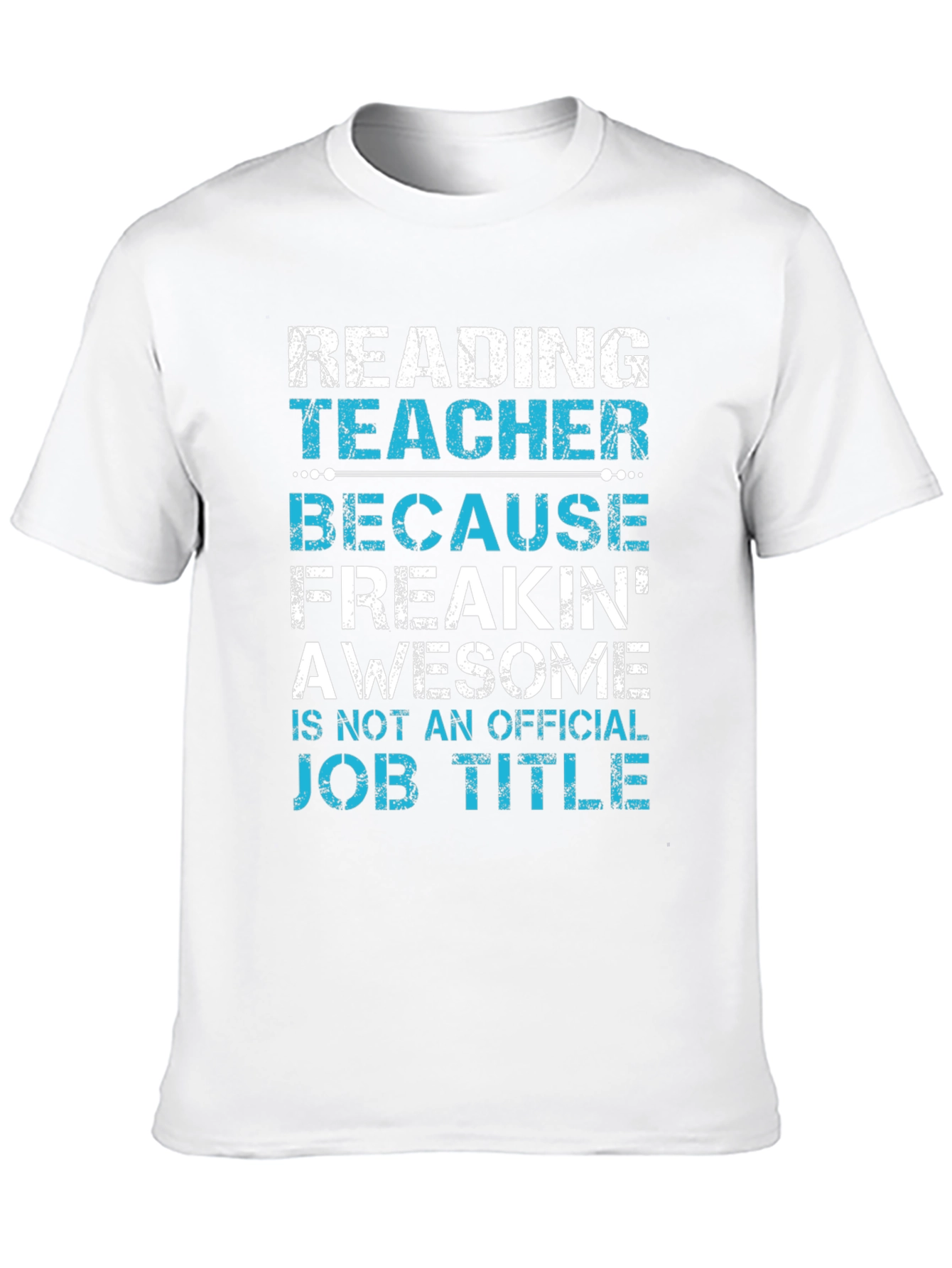 Black Reading Teacher Awesome Job Title T-Shirt view 10