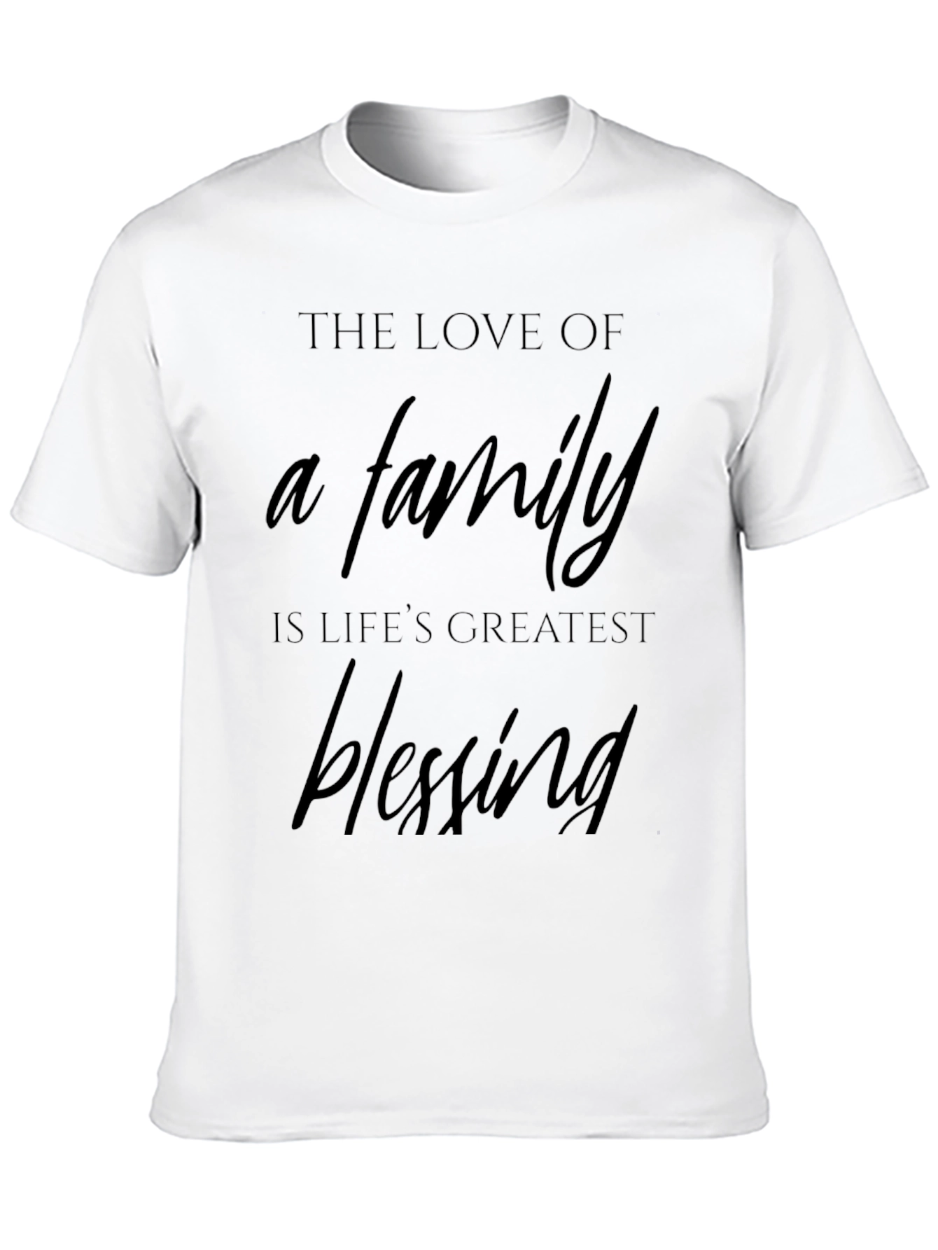 Black Family is Life's Greatest Blessing Black T-Shirt view 10