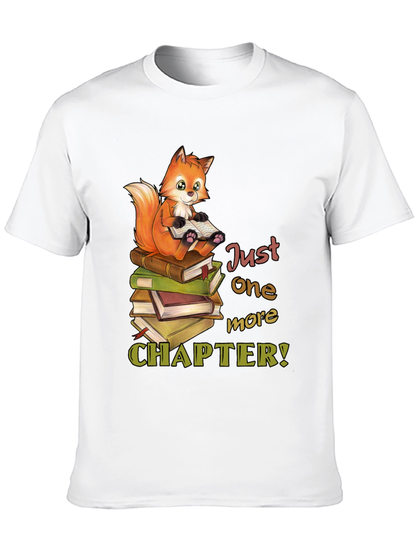 Black Bookworm Fox T-Shirt - Just One More Chapter view 10