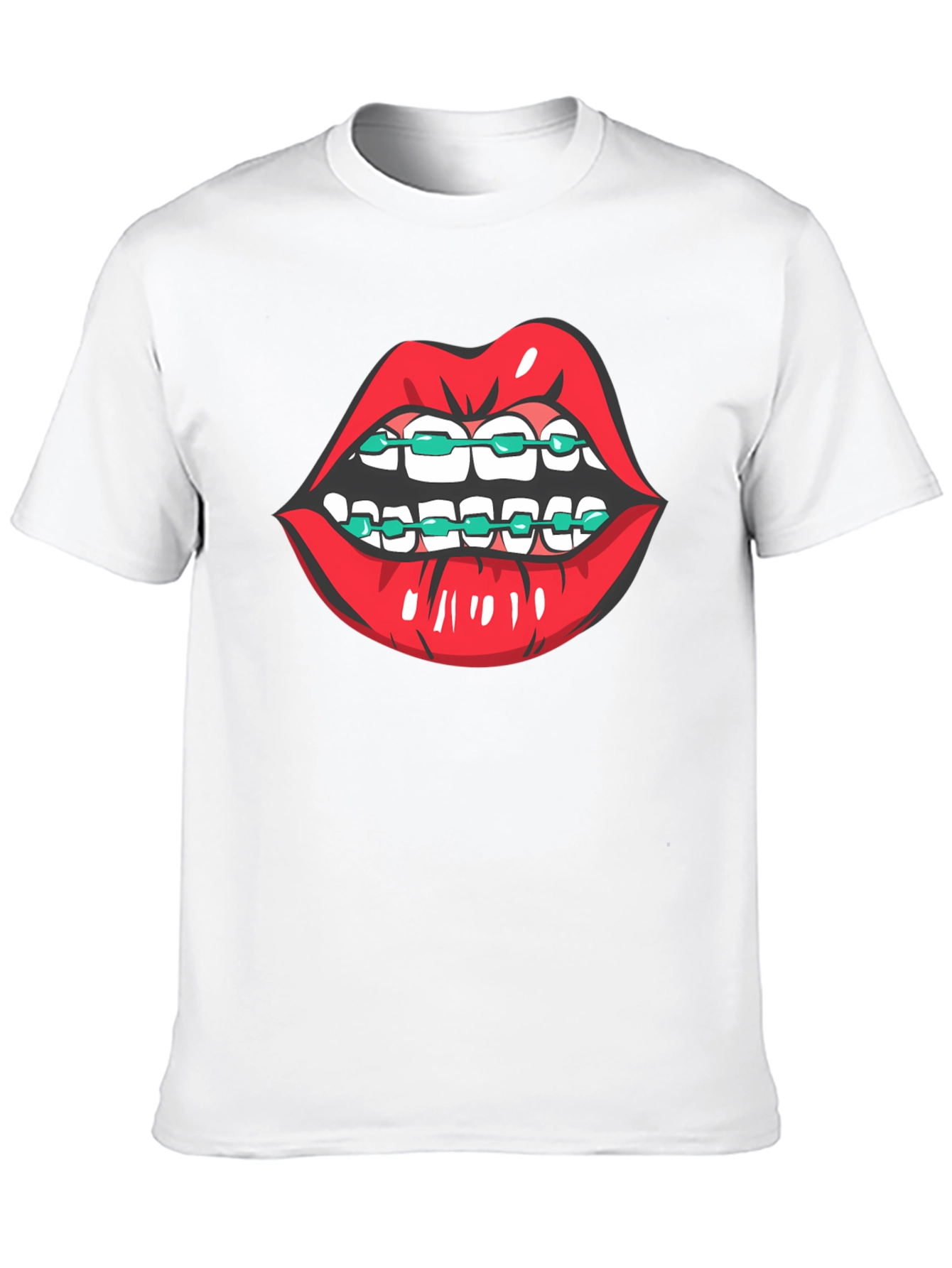 Black Lips with Braces Graphic Tee view 10