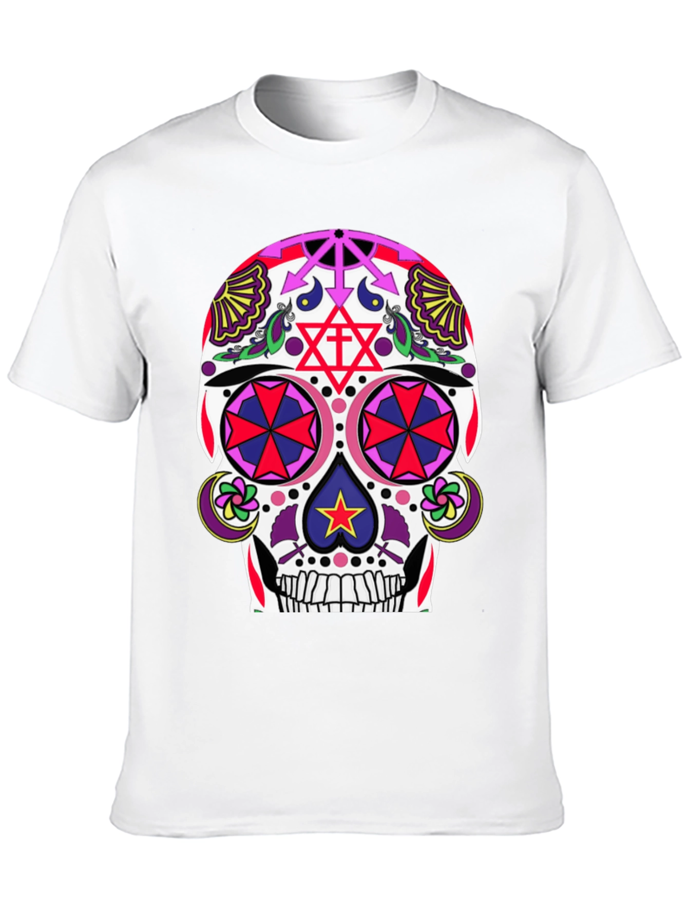 Black Sugar Skull T-Shirt - Day of the Dead view 10