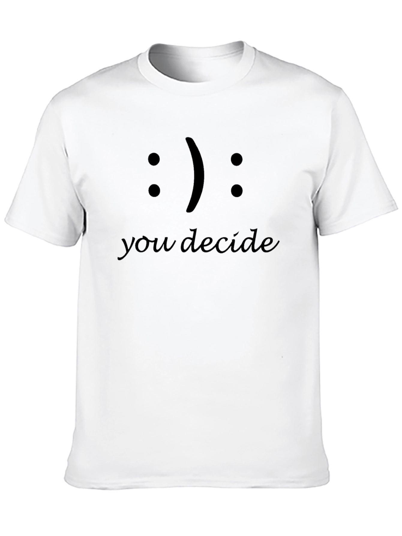 Black You Decide T-Shirt: Black Graphic Tee view 10