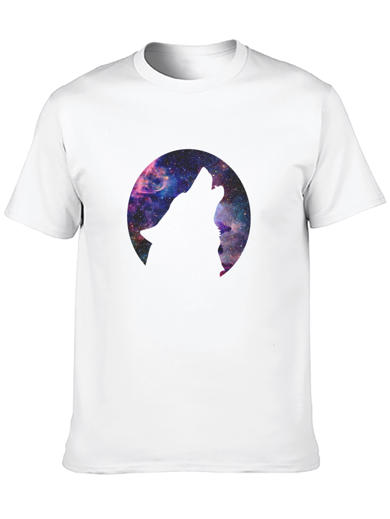Black Cosmic Wolf T-Shirt - Black Graphic Tee view 10