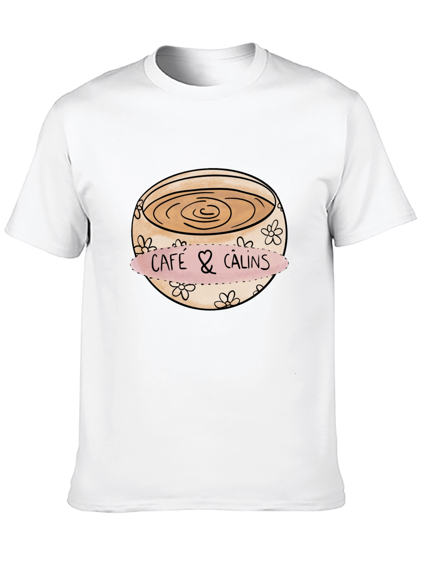 Cafe & Calins Graphic Tee - Coffee Lover's Comfort - 10
