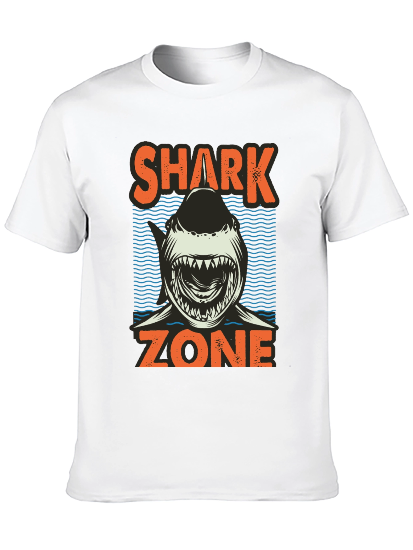 Black Shark Zone Graphic T-Shirt - Casual Style view 10