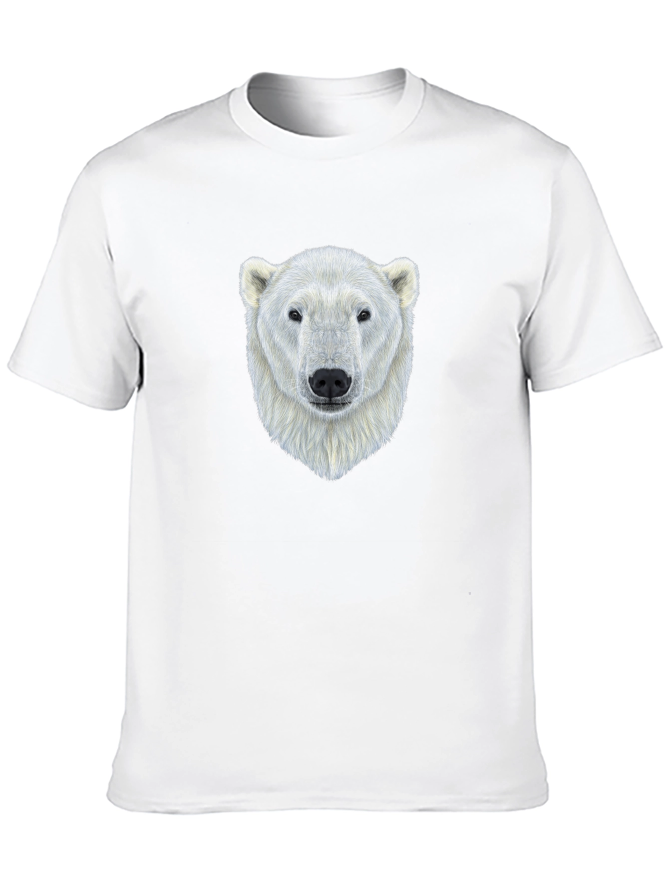 Black Cool Polar Bear Graphic Tee - Black view 10