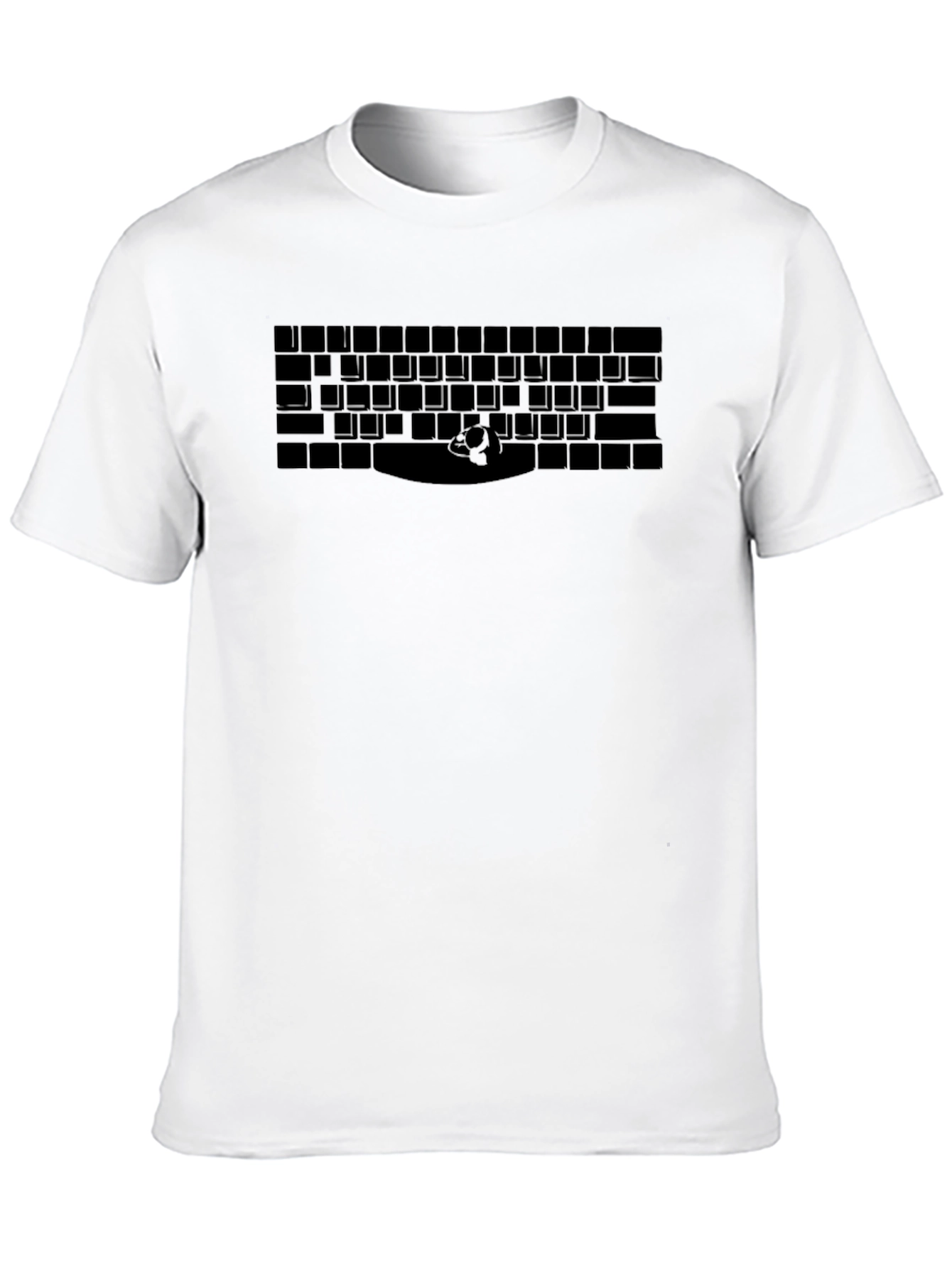 Black Keyboard Enthusiast Graphic Tee - Black view 10
