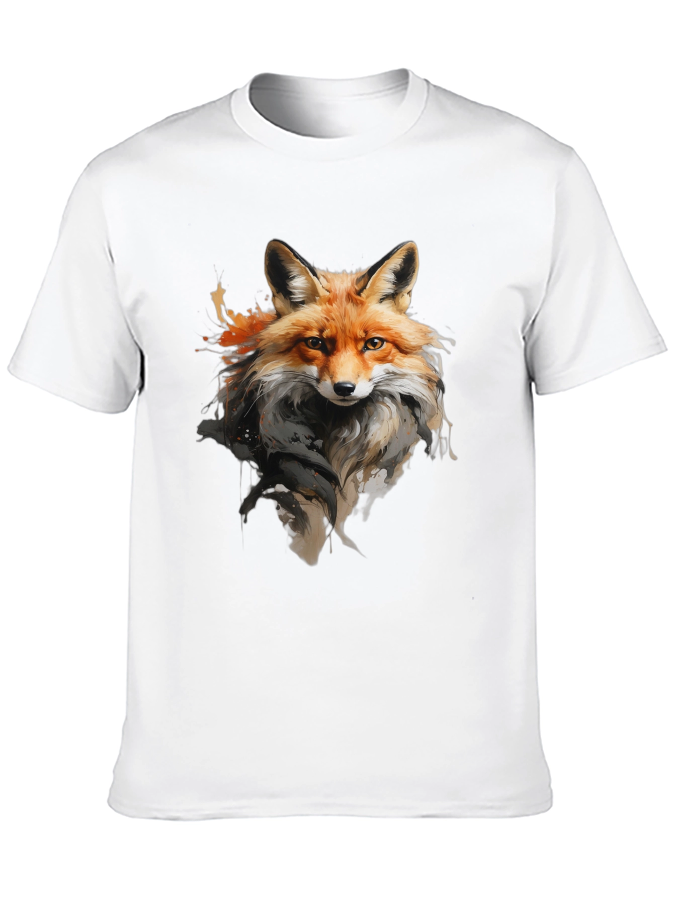 Black Fox Graphic T-Shirt: Stylish Animal Print Tee view 10
