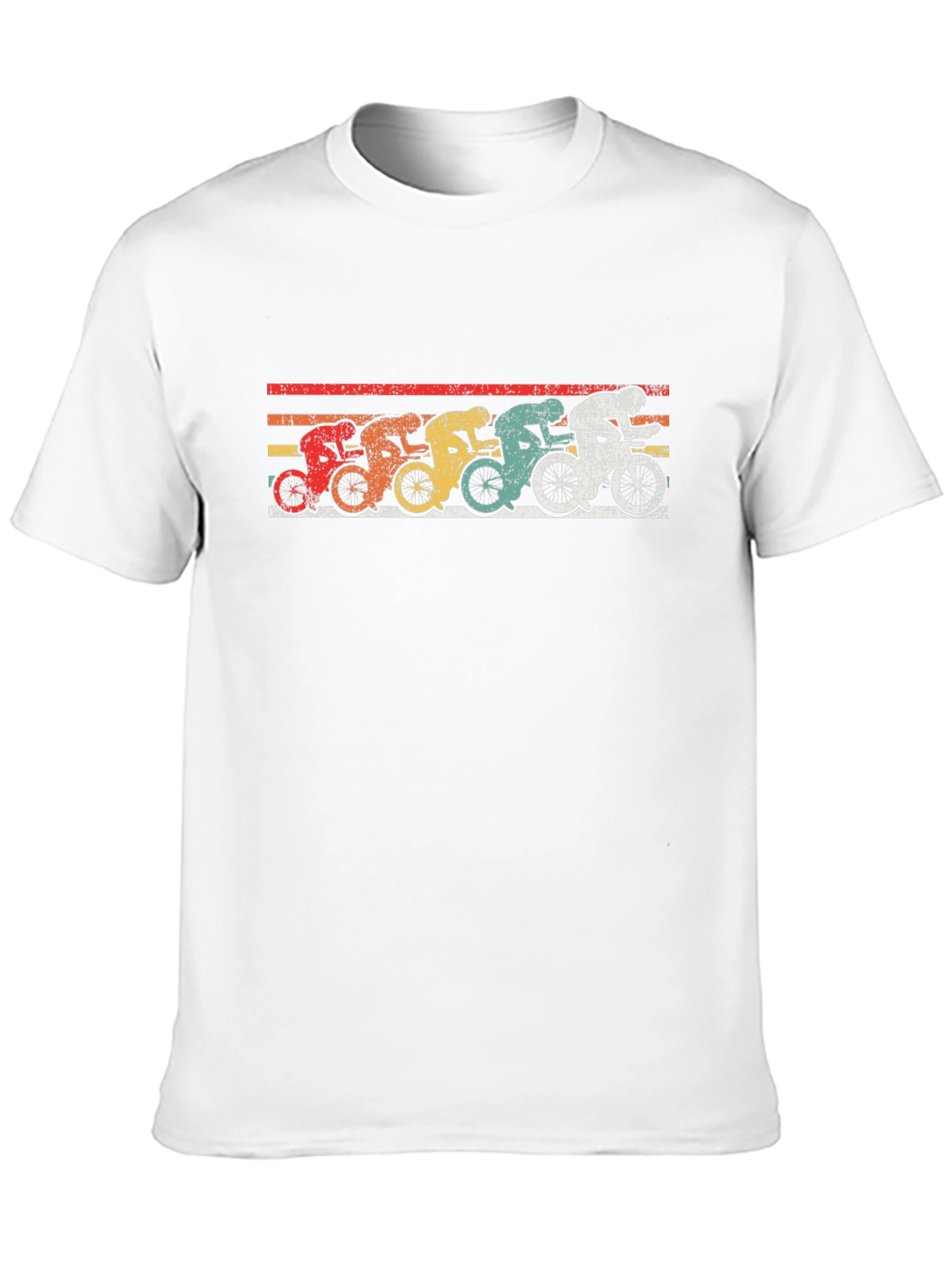 Black Vintage Cycling T-Shirt - Retro Bicycle Design view 10