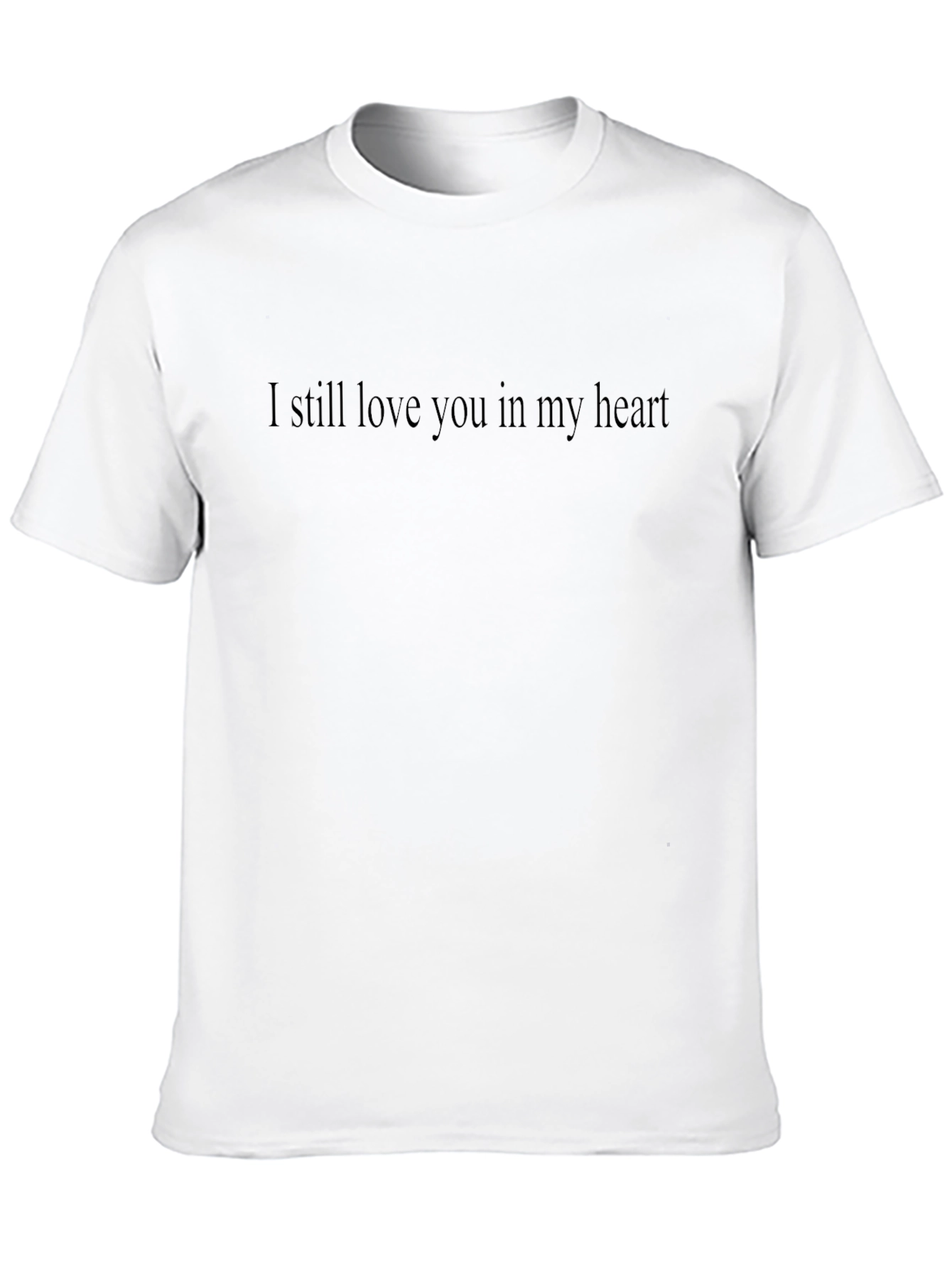 Black I Still Love You Heart Tee - Trendy Slogan T-Shirt view 10