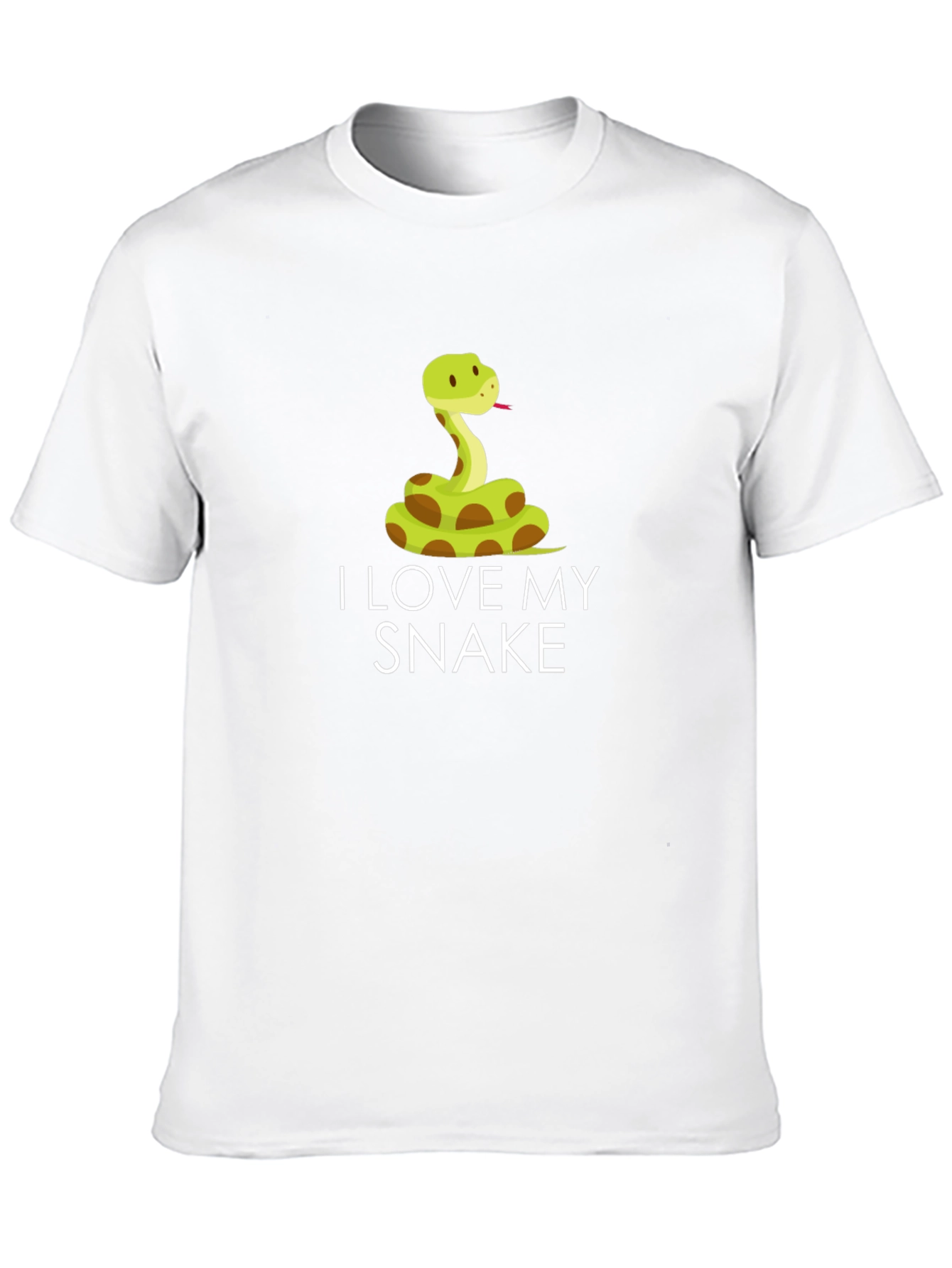 Black I Love My Snake T-Shirt - Cute Reptile Pet Tee view 10