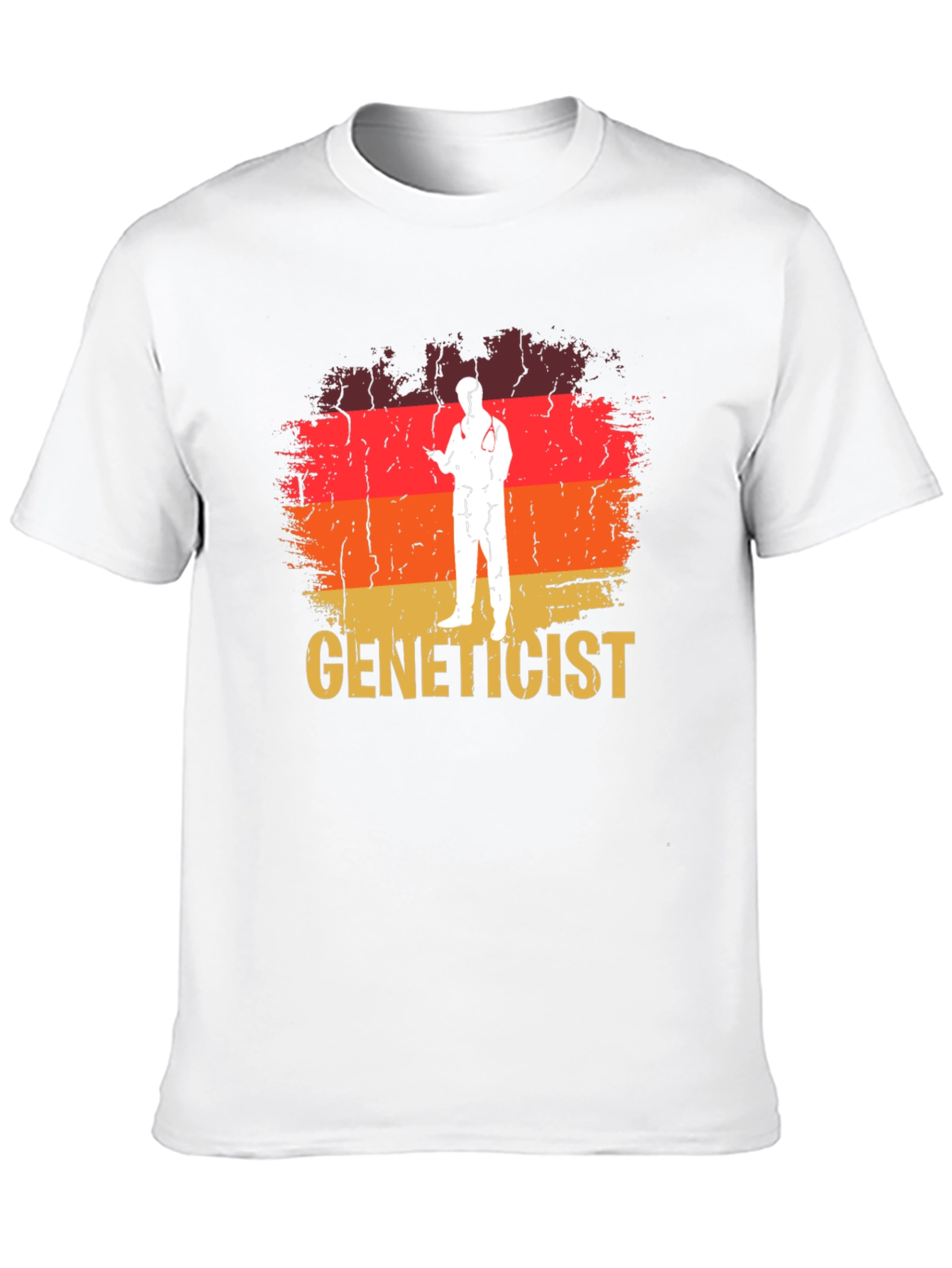 Black Genetics T-Shirt - Retro Design - Soft Cotton Blend view 10