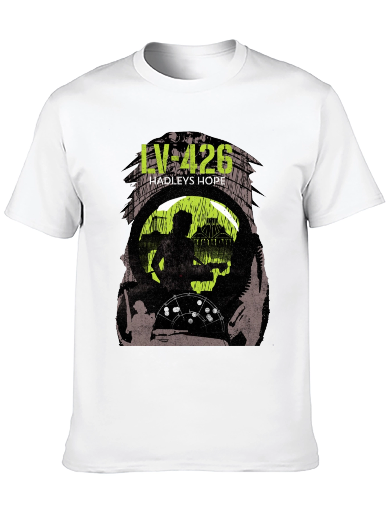Black LV-426 Hadley's Hope Graphic T-Shirt view 10