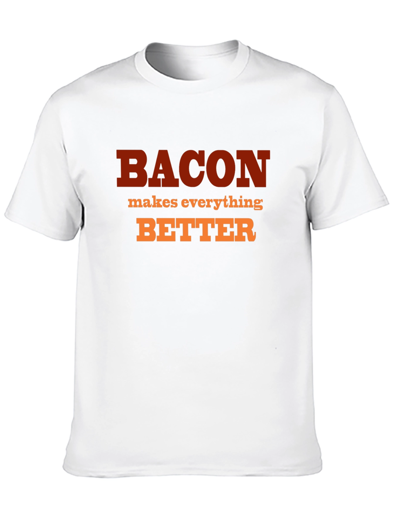 Black Bacon Makes Everything Better T-Shirt - Funny Foodie Tee view 10