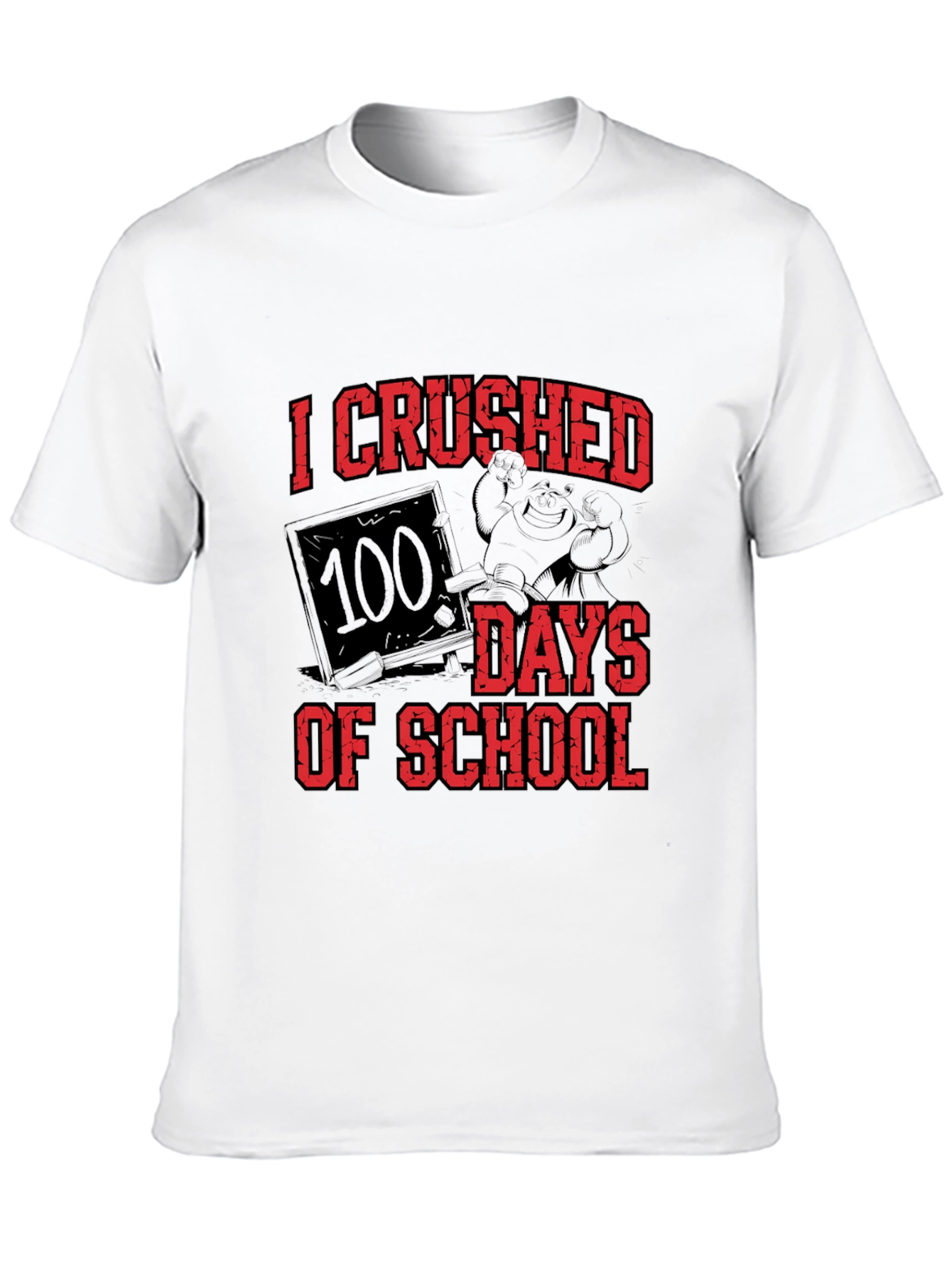 Black I Crushed 100 Days of School T-Shirt view 10