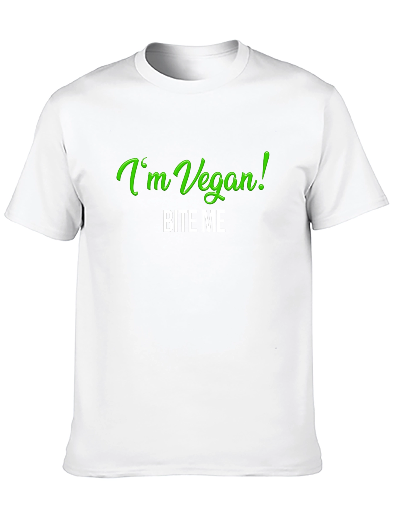 Black Vegan Bite Me T-Shirt - Black Tee view 10