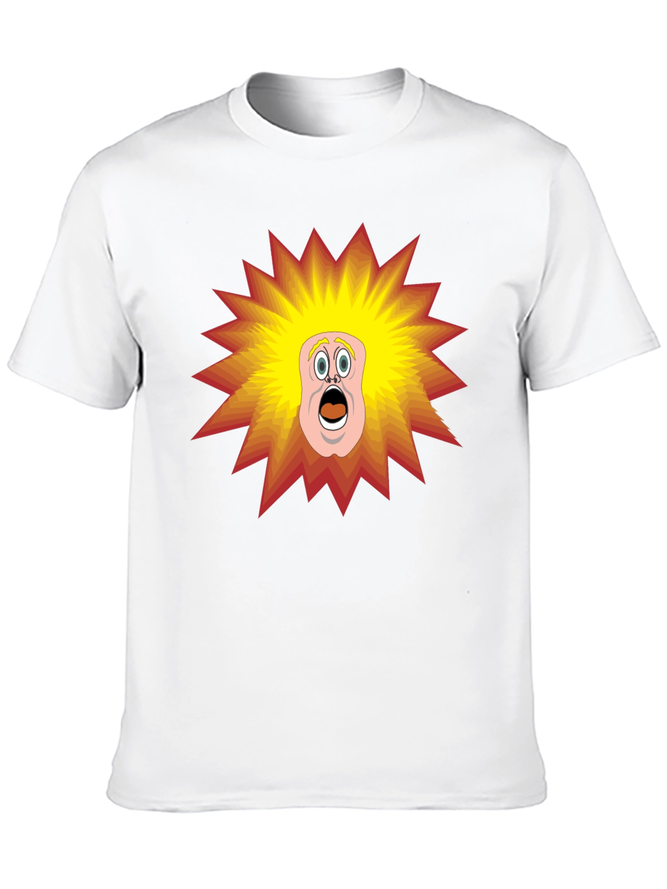 Black Cartoon Shock T-Shirt - Black Tee view 10