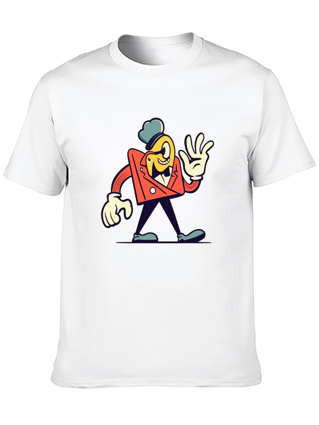 Black Cartoon Character Black T-Shirt view 10