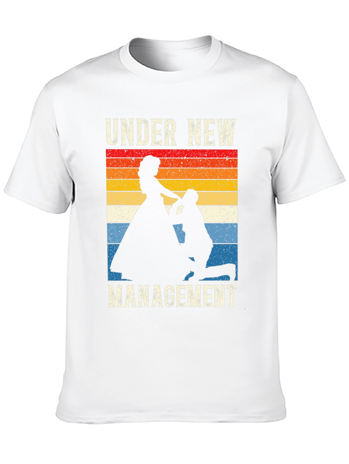 Black Under New Management Wedding Graphic T-Shirt view 10