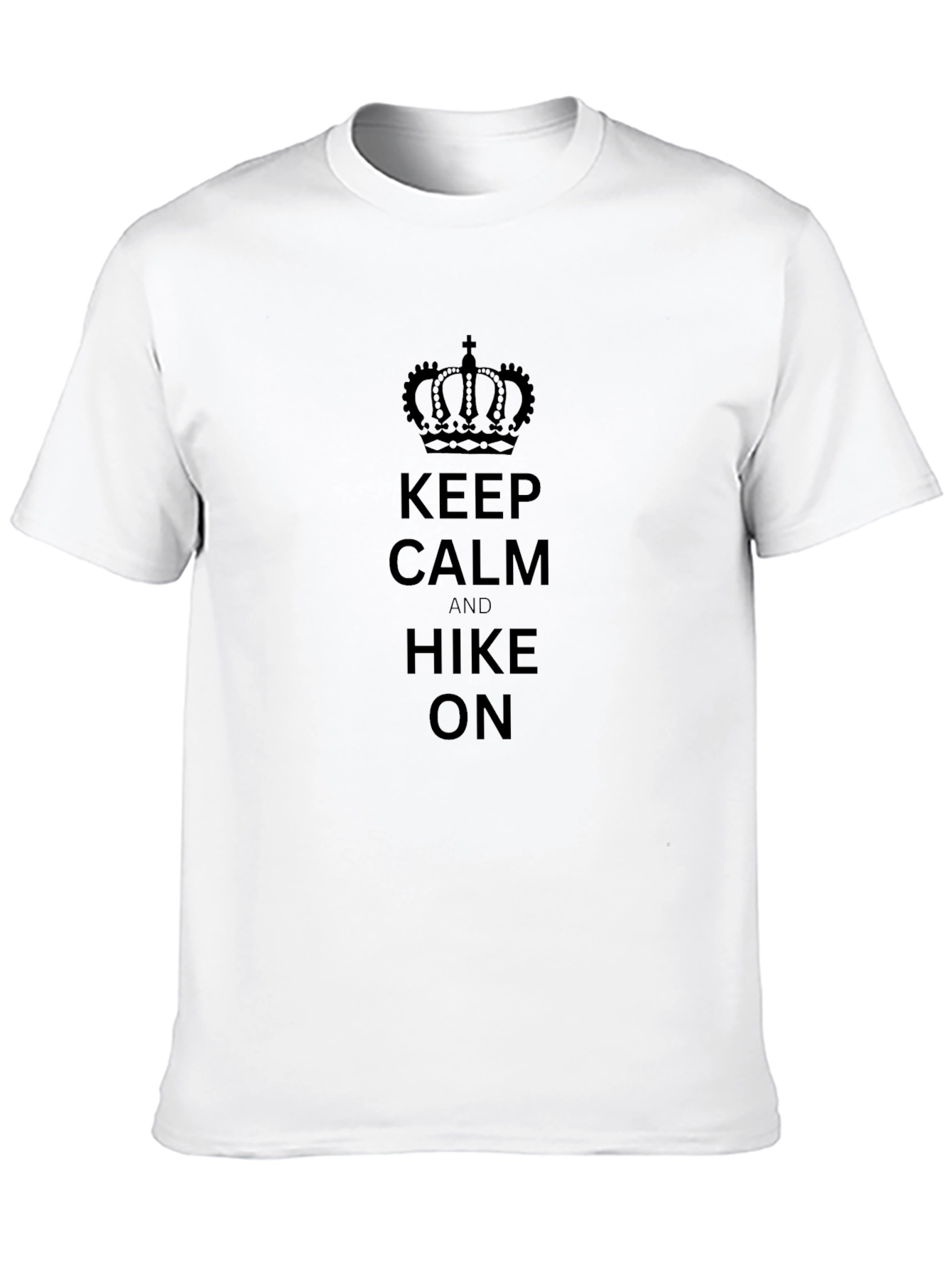 Black Keep Calm and Hike On T-Shirt view 10