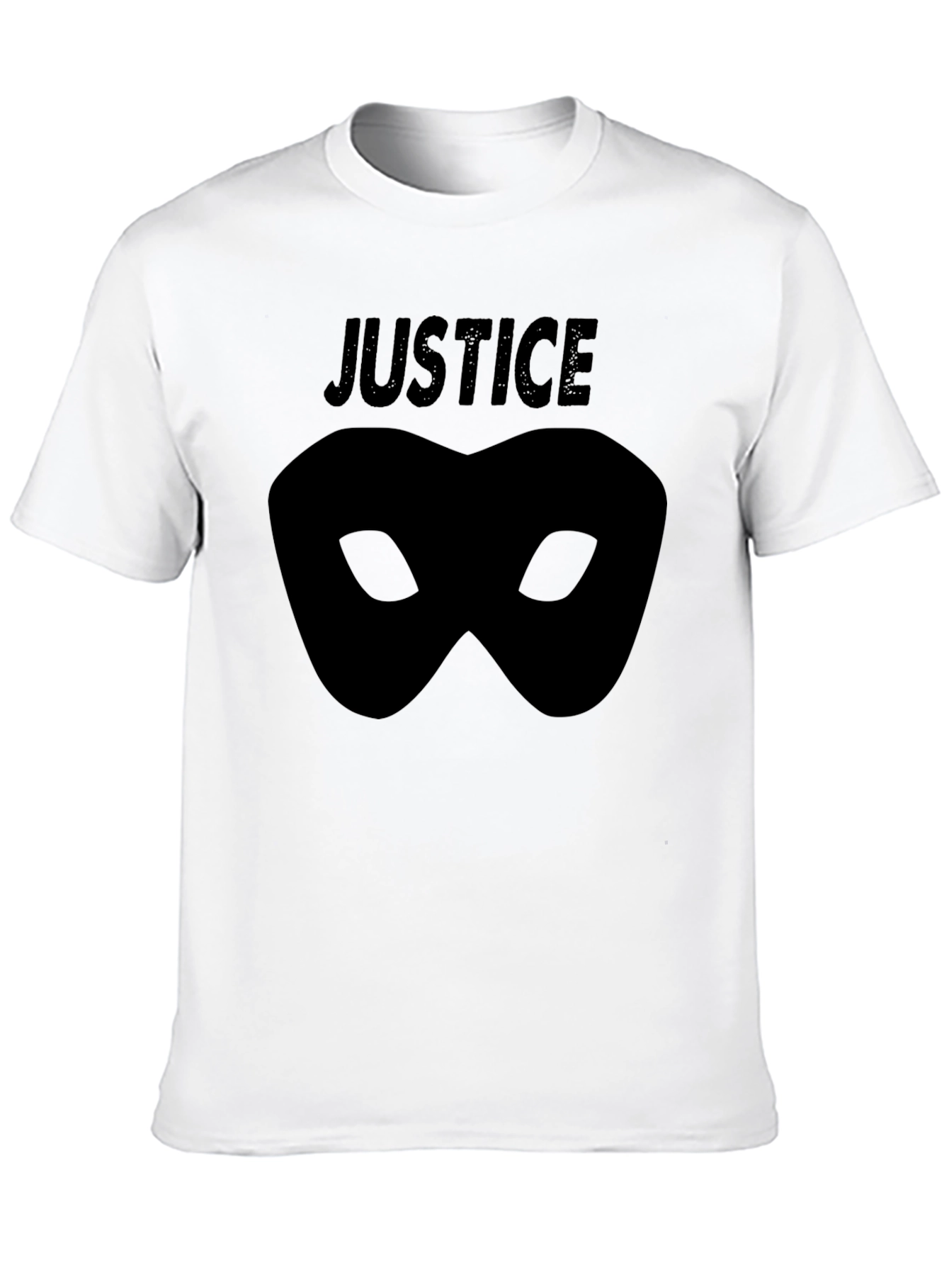 Black Justice Mask Graphic Tee view 10