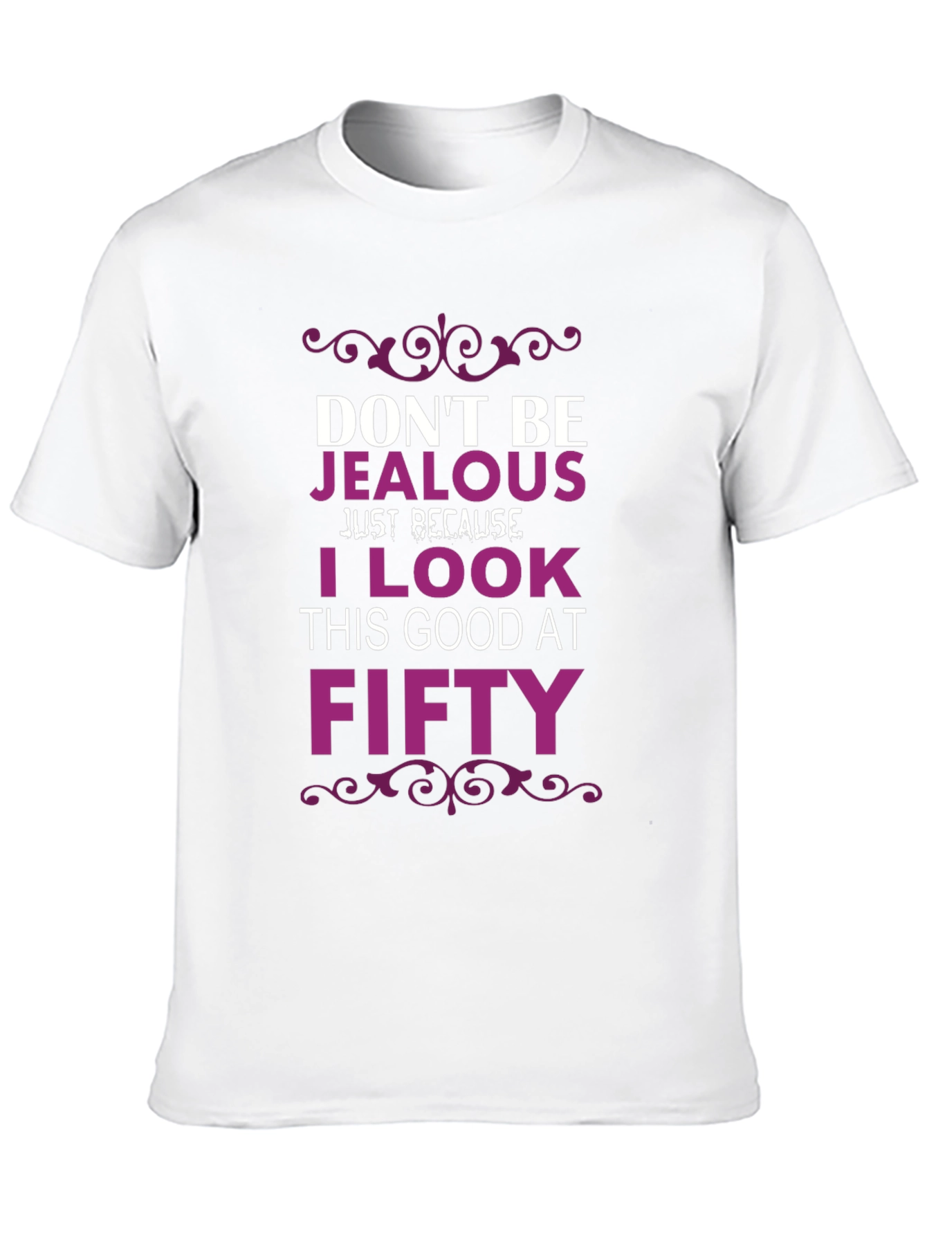 Black Don't Be Jealous I Look This Good At 50 T-Shirt view 10