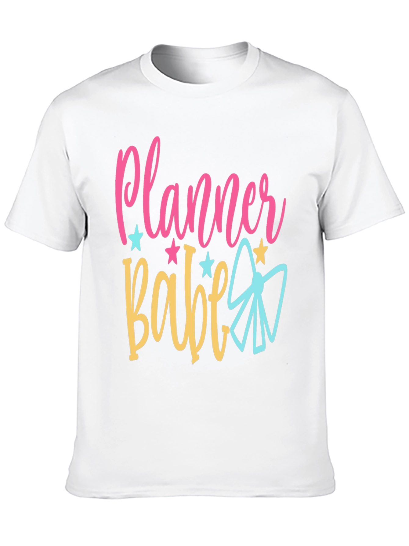 Black Planner Babe Graphic Tee - Cute and Stylish view 10