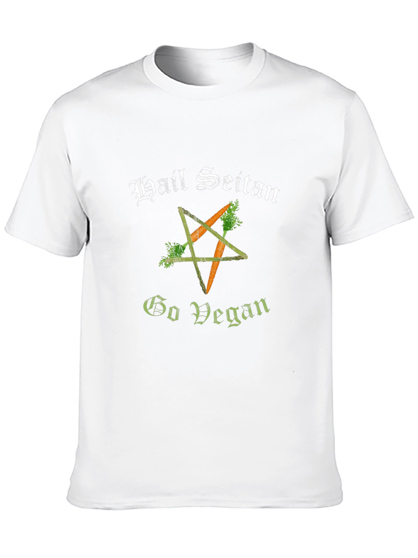 Black Hail Seitan Go Vegan T-Shirt view 10