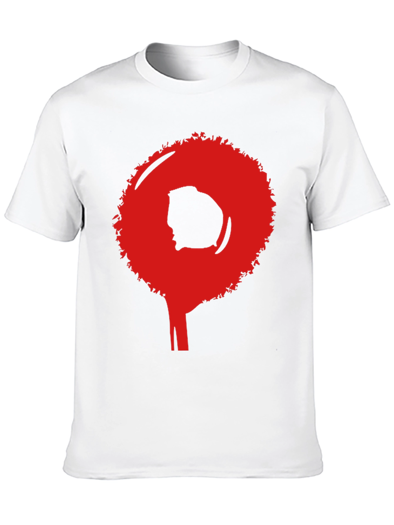 Black Afro Silhouette Graphic Tee - Bold Statement Shirt view 10