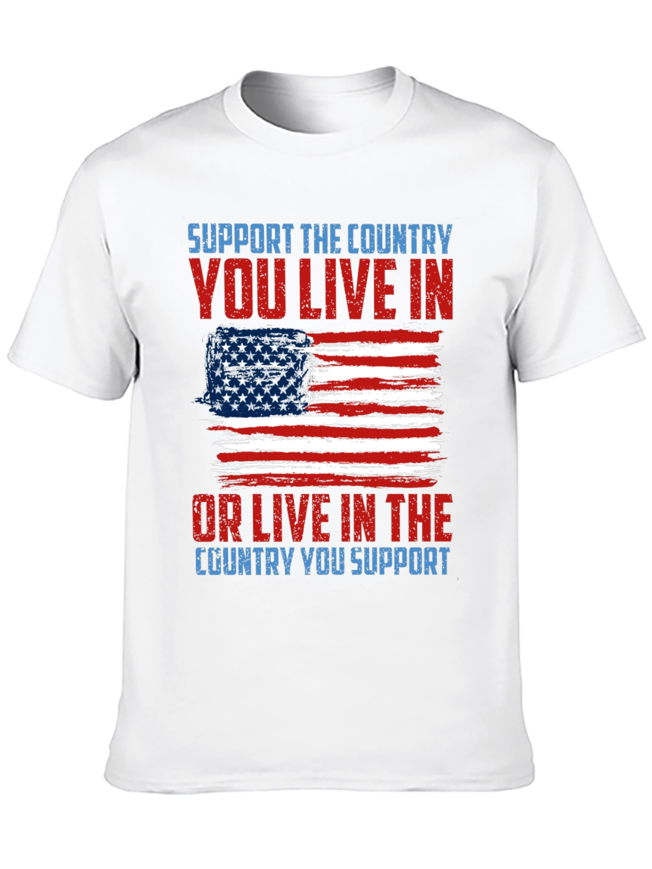 Black Patriotic T-Shirt - Support Your Country Tee view 10