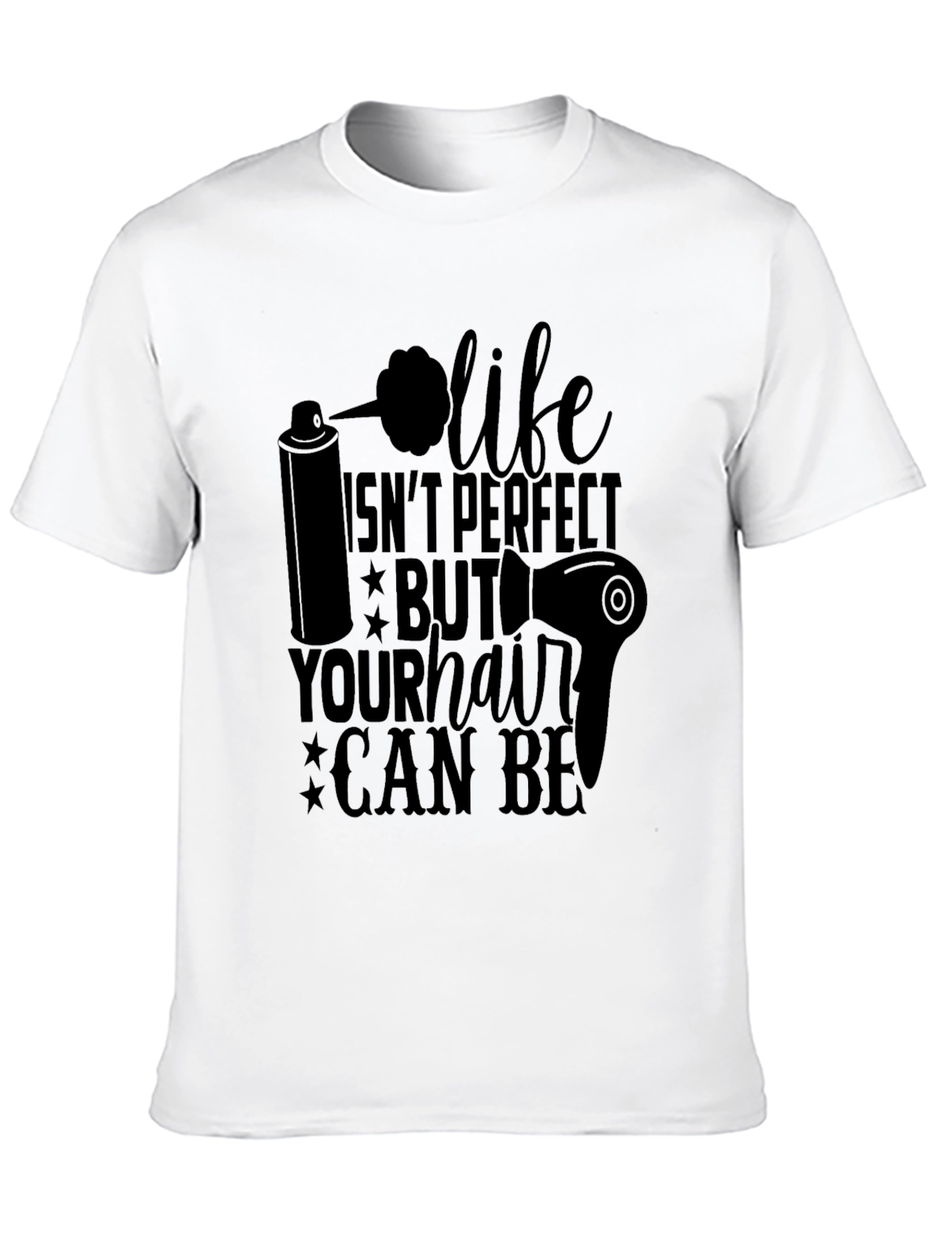 Black Life Isn't Perfect Hair Stylist Graphic T-Shirt view 10