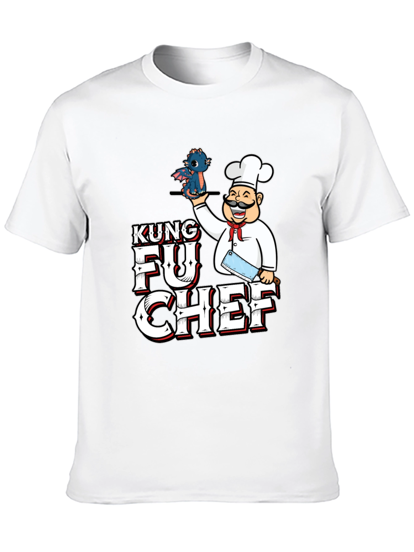 Black Kung Fu Chef Graphic T-Shirt view 10