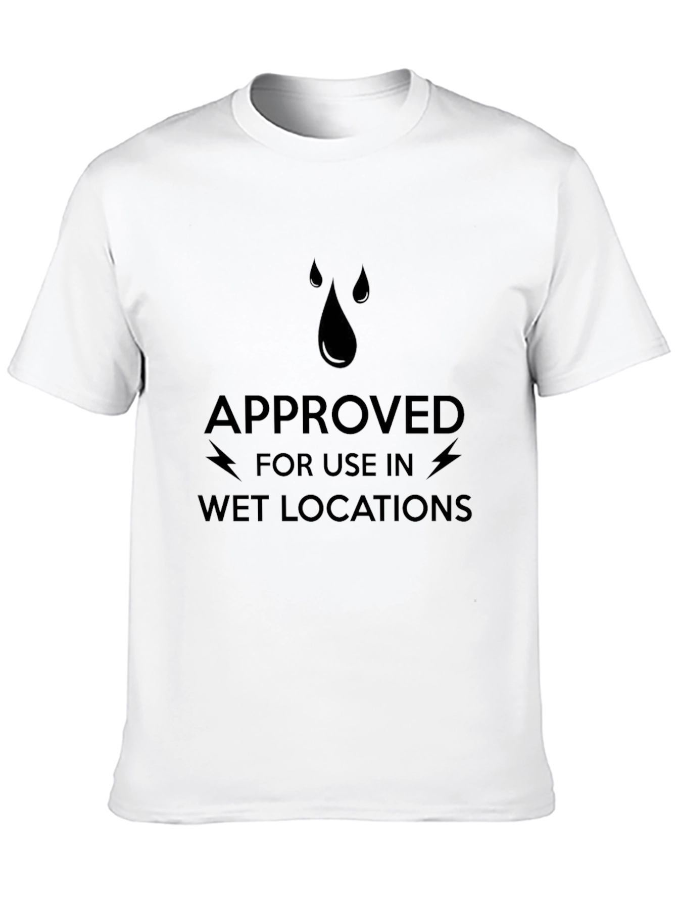 Black Approved for Wet Locations T-Shirt - Black view 10