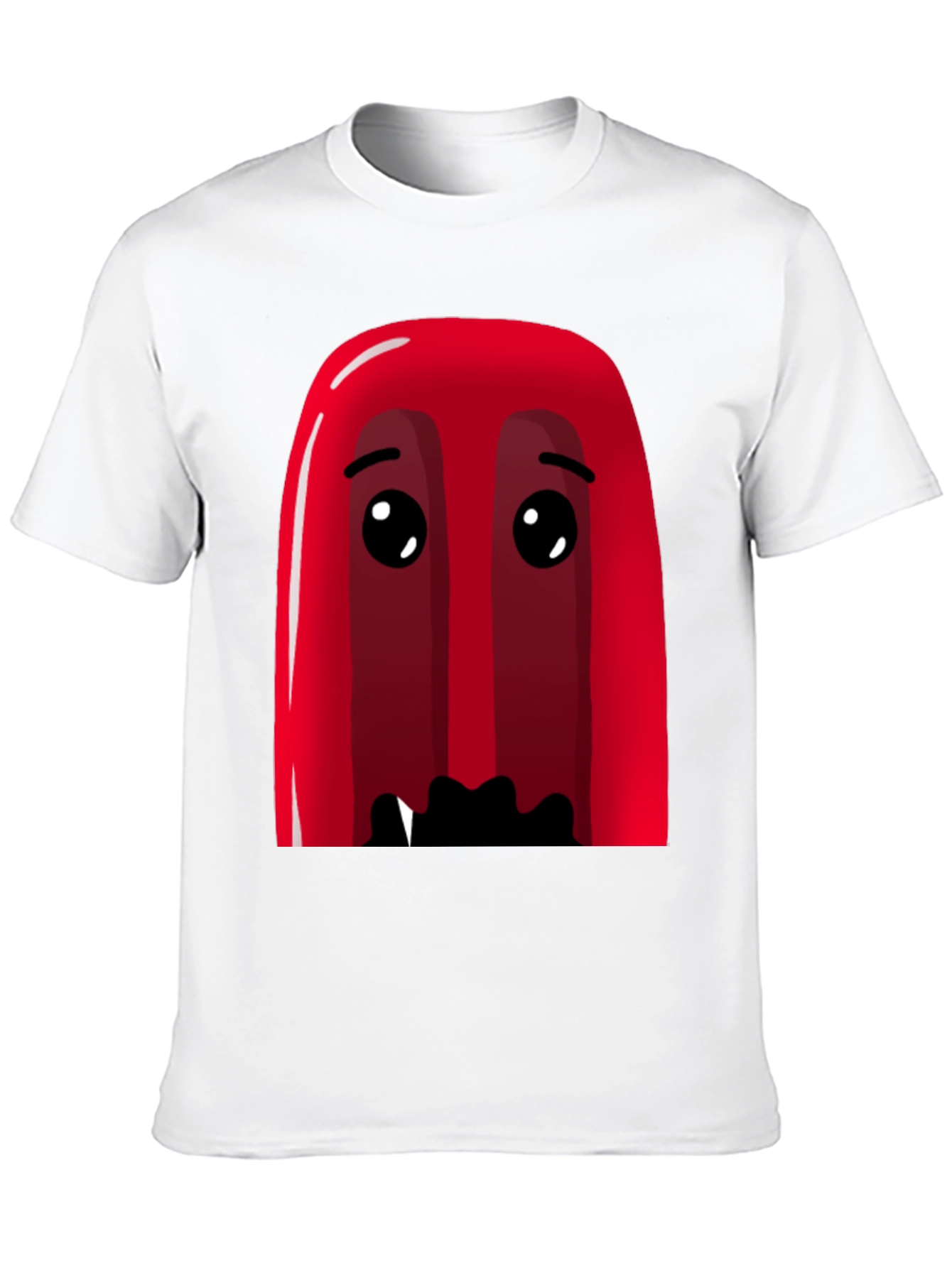 Black Red Cartoon Character Graphic Tee - Soft Cotton Blend view 10