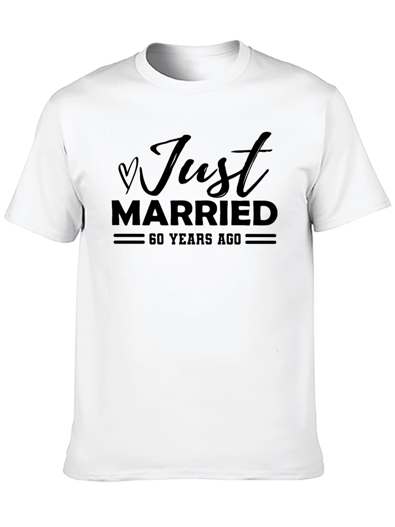 Black Just Married 60 Years Ago T-Shirt view 10
