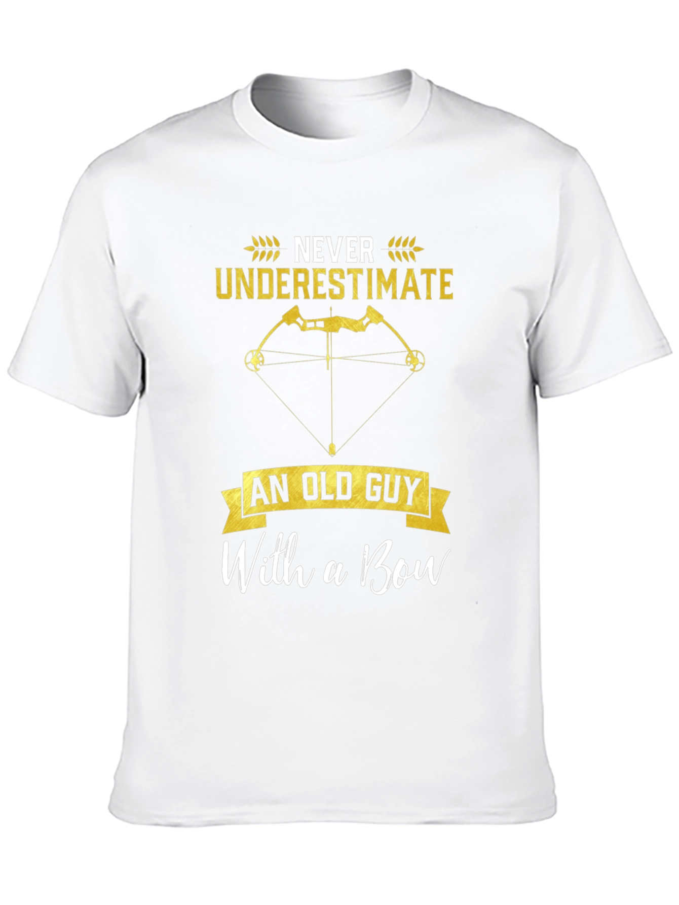 Black Never Underestimate Old Guy Bow T-Shirt view 10