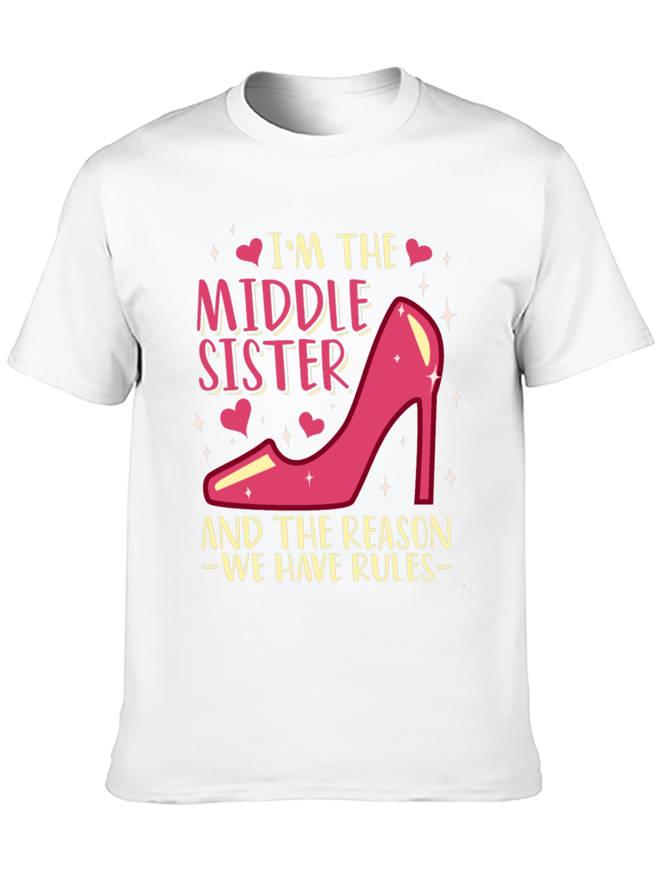 Black Middle Sister T-Shirt - Reason We Have Rules! view 10