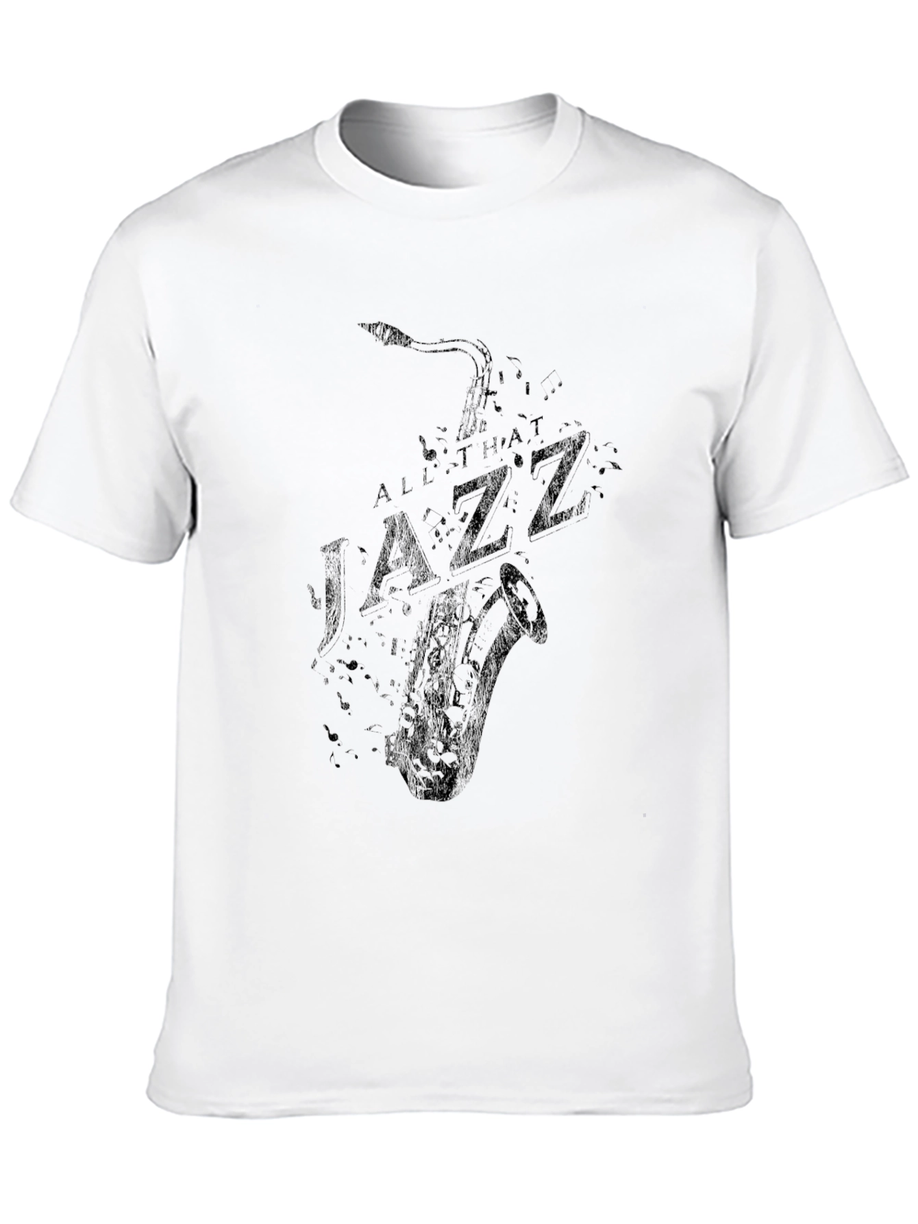 Black All That Jazz Graphic Tee - Black Cotton Comfort view 10