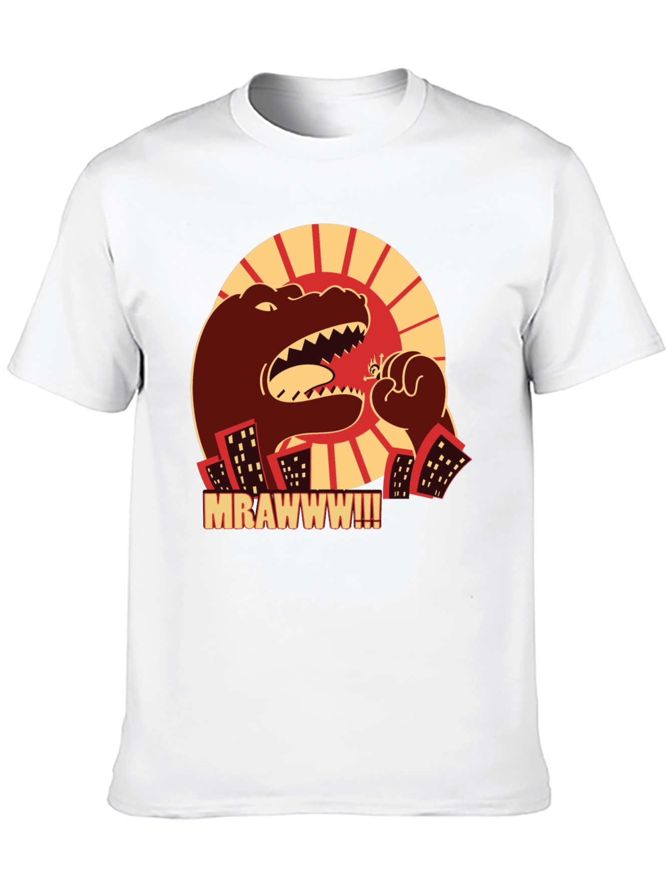 Black Monster Attack Graphic Tee view 10