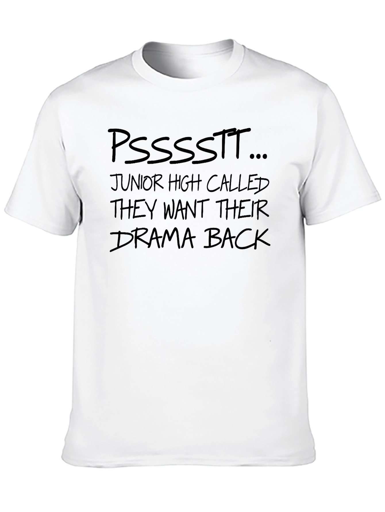 Black Drama Back T-Shirt - Funny Sarcastic Tee view 10
