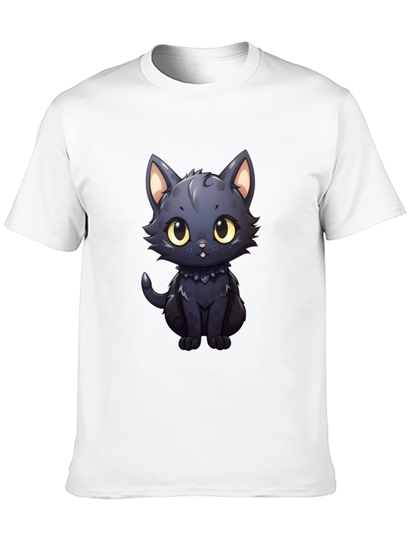 Cute Black Cat T-Shirt - 10