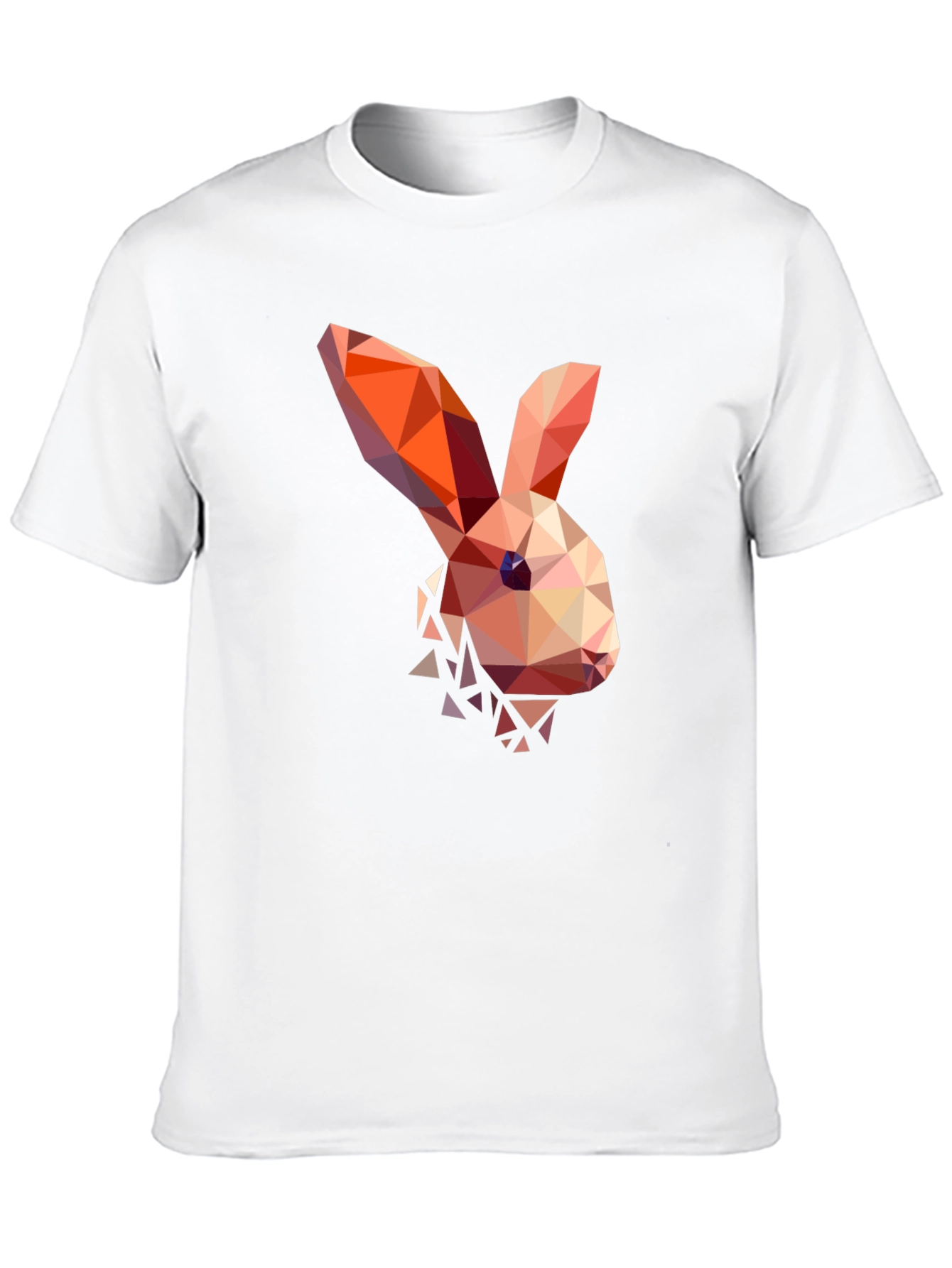 Black Geometric Bunny Graphic T-Shirt view 10