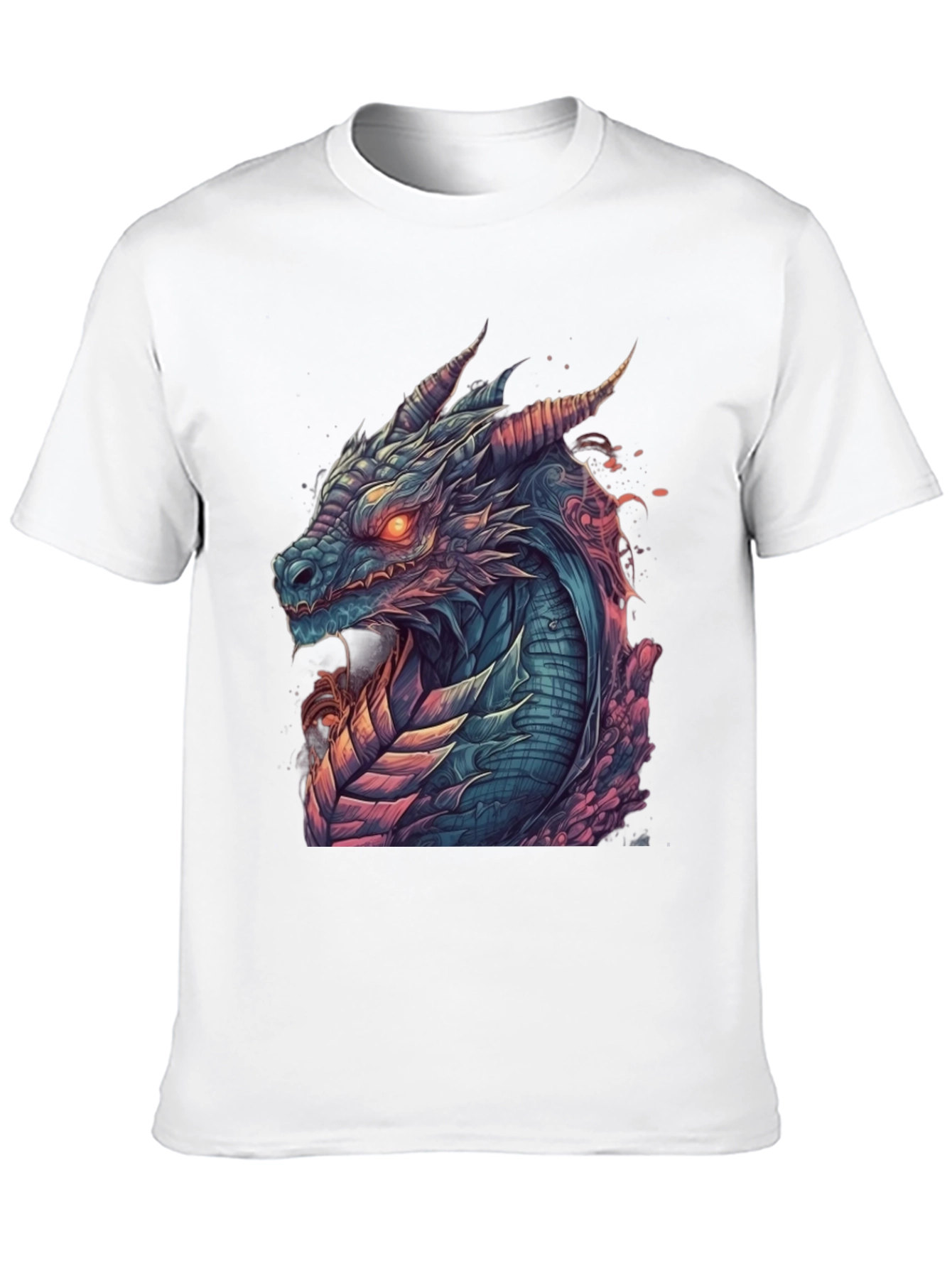 Black Dragon Graphic Tee - Men's Black T-Shirt view 10