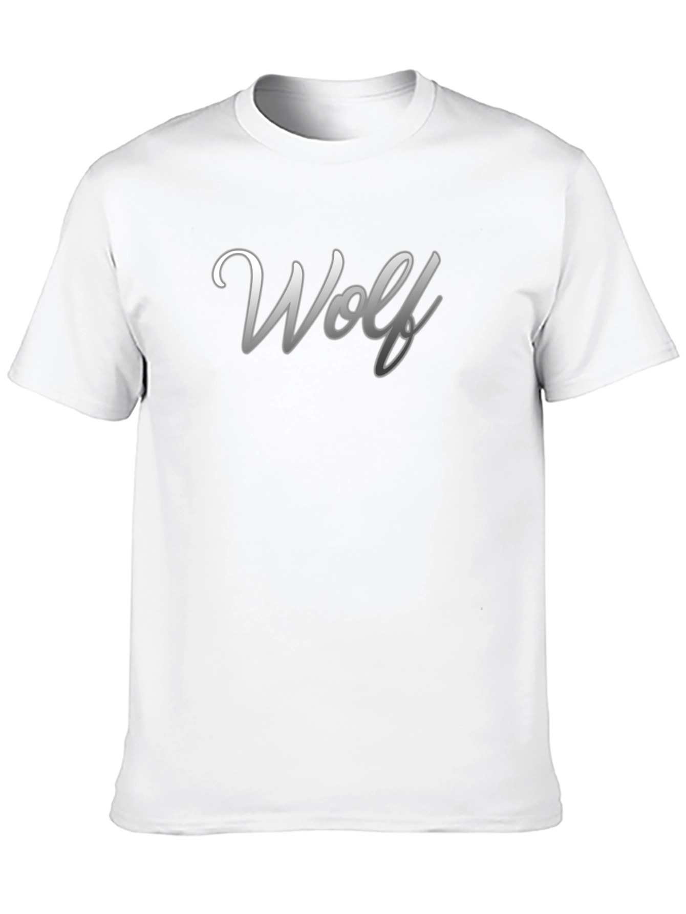 Black Wolf Graphic Print Crew Neck T-Shirt - Black view 10